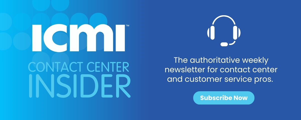 Contact Center Insider Subscribe Now